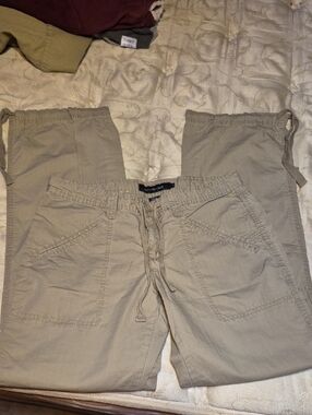 Calvin Klein Jeans Women's Tan Drawstring Cargo Pants